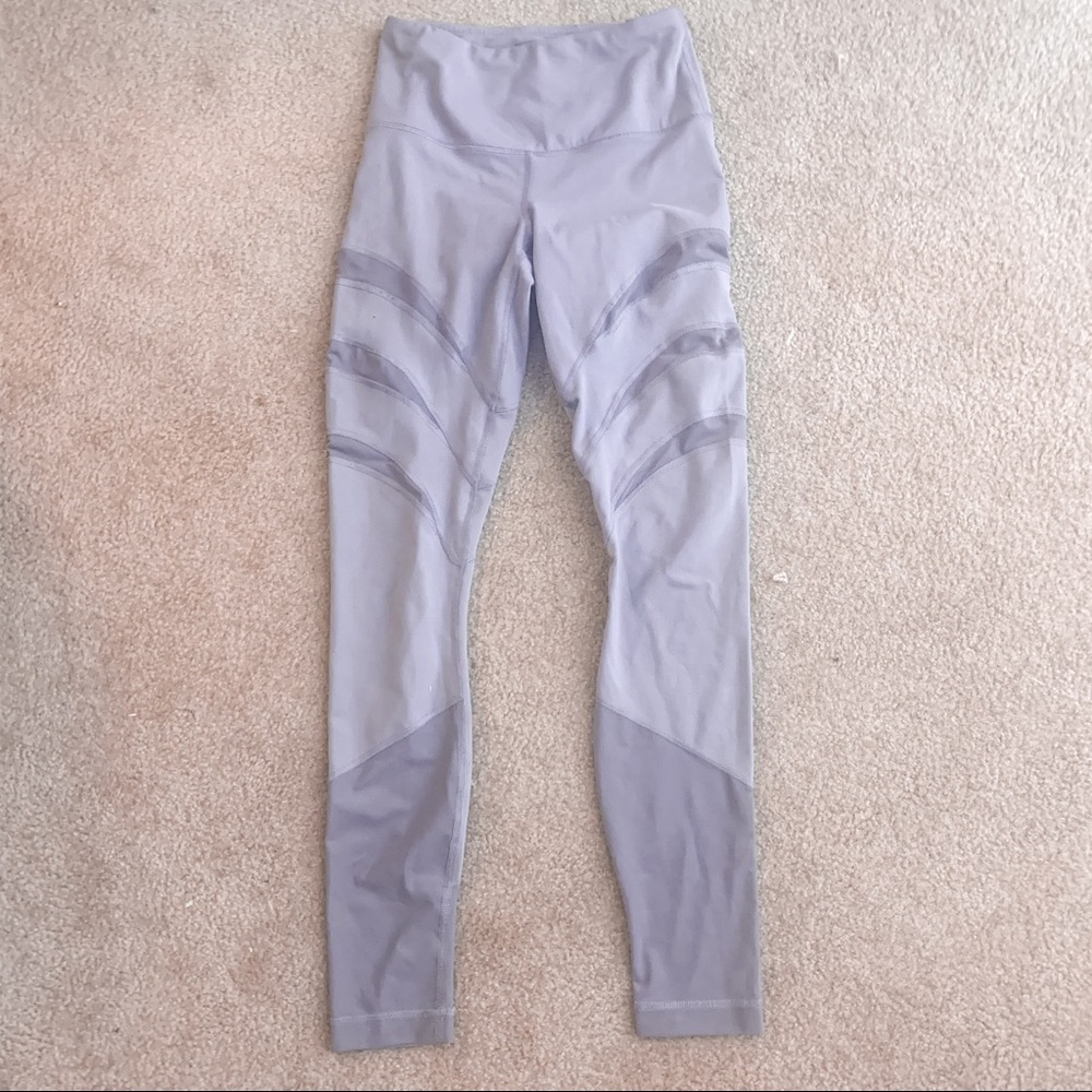 Yogalicious lavender mesh athletic leggings